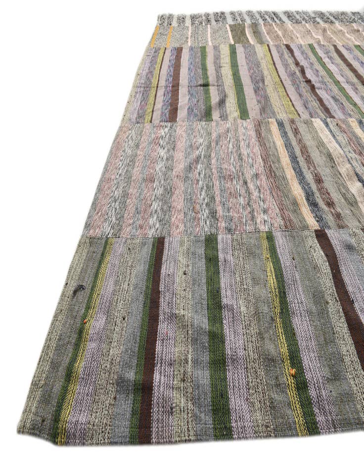 Detail image of 9' x 12'  Hand Woven Kilim Modern Wool Rug