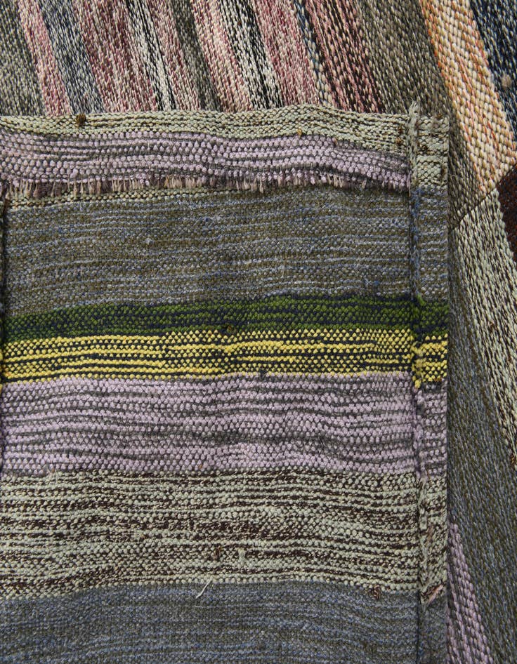 Detail image of 9' x 12'  Hand Woven Kilim Modern Wool Rug