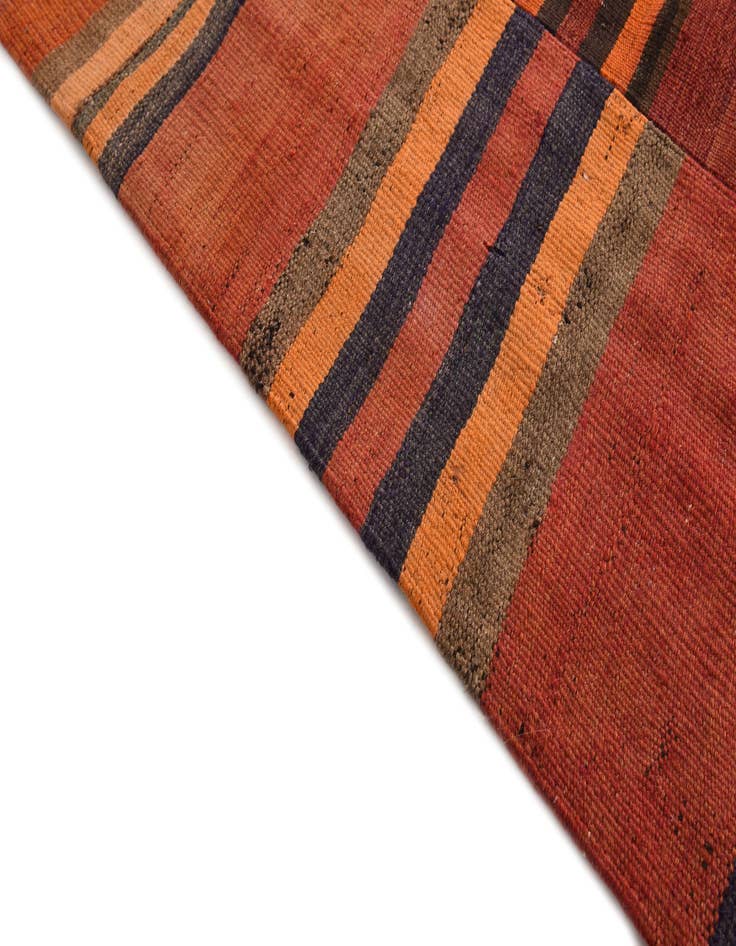 Detail image of 12' 6 x 15' 5  Hand Woven Kilim Modern Wool Rug