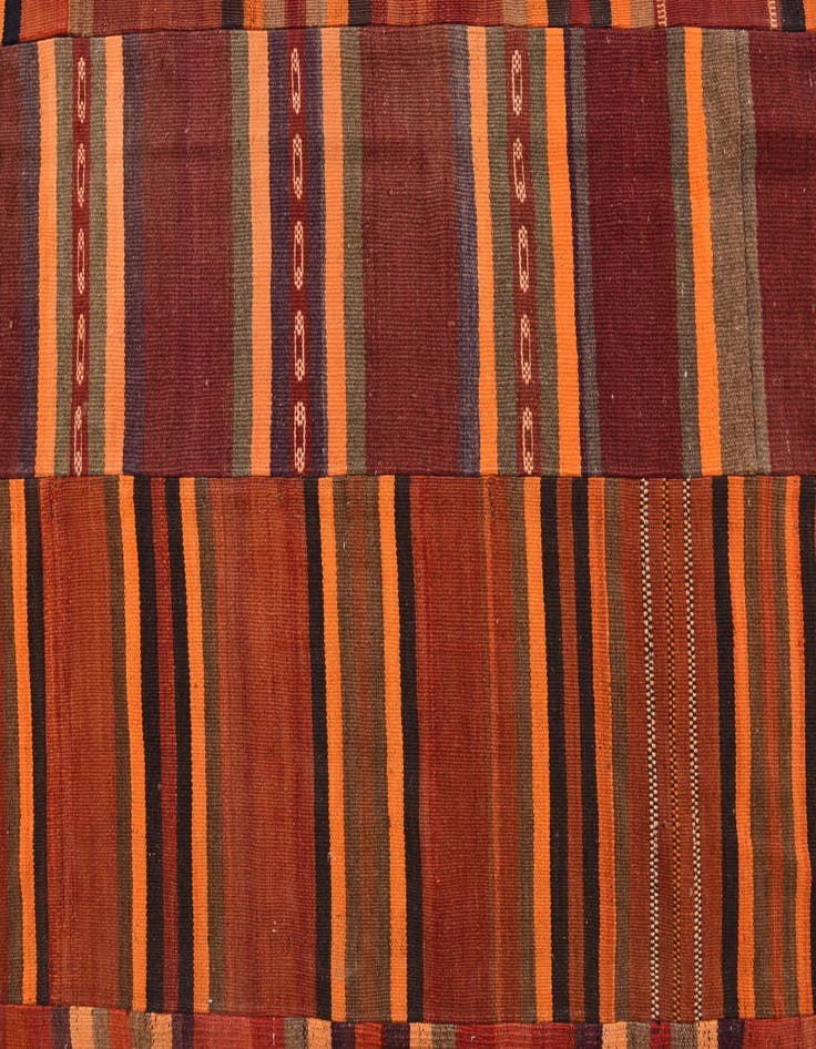 Detail image of 12' 6 x 15' 5  Hand Woven Kilim Modern Wool Rug