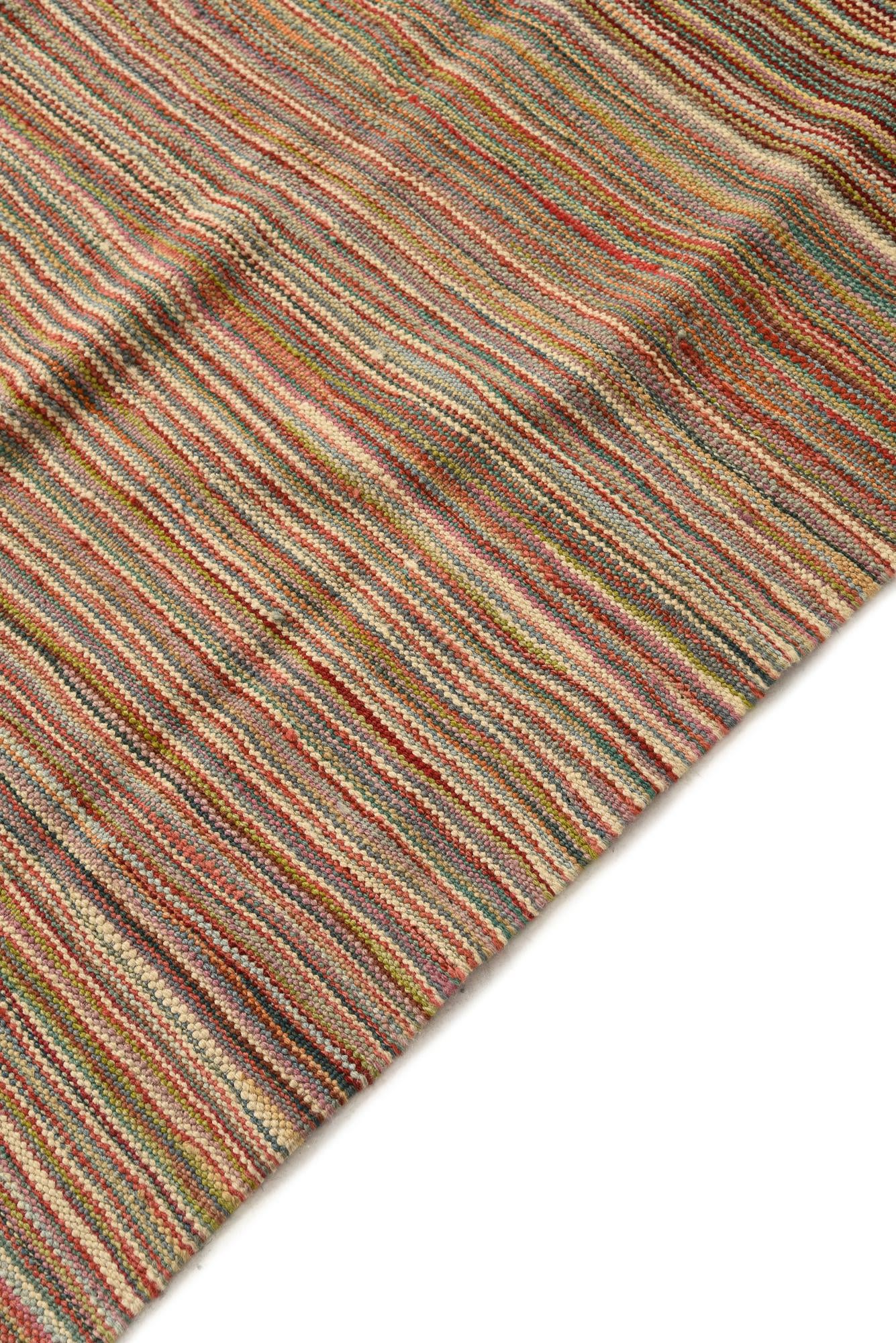 5' 8 x 8' 2 Hand Woven Kilim Modern Wool Rug