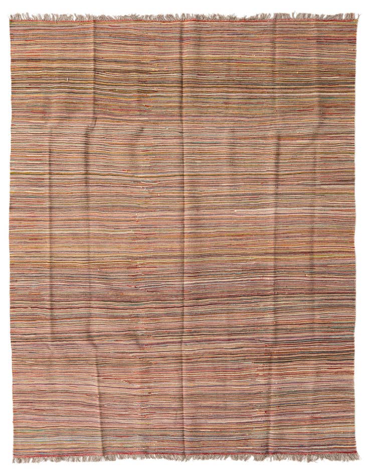 Detail image of 5' 8 x 8' 2 Hand Woven Kilim Modern Wool Rug