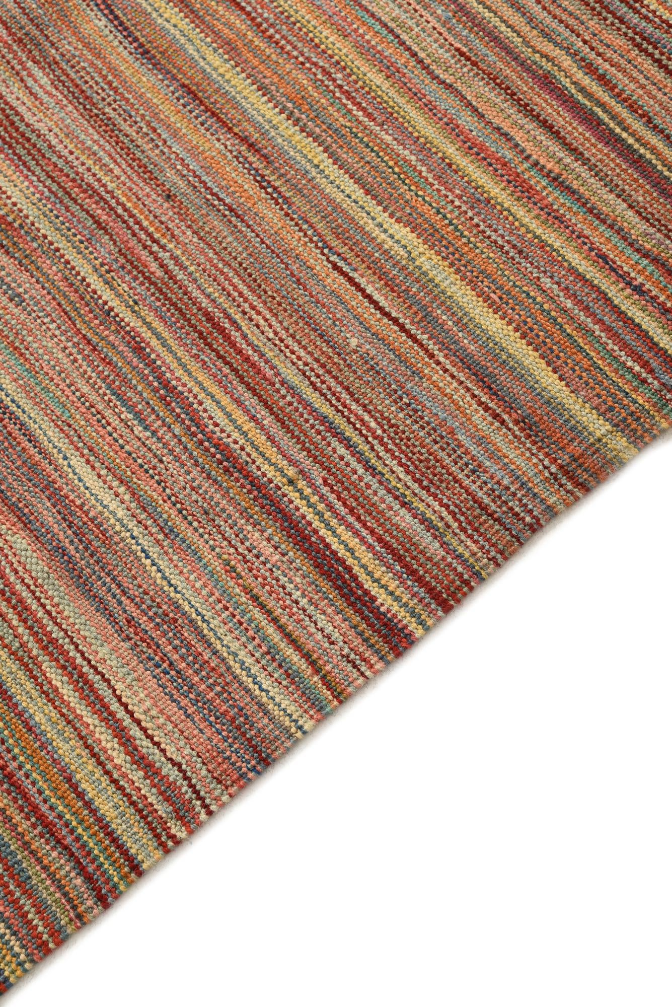 5' 7 x 7' 10 Hand Woven Kilim Modern Wool Rug