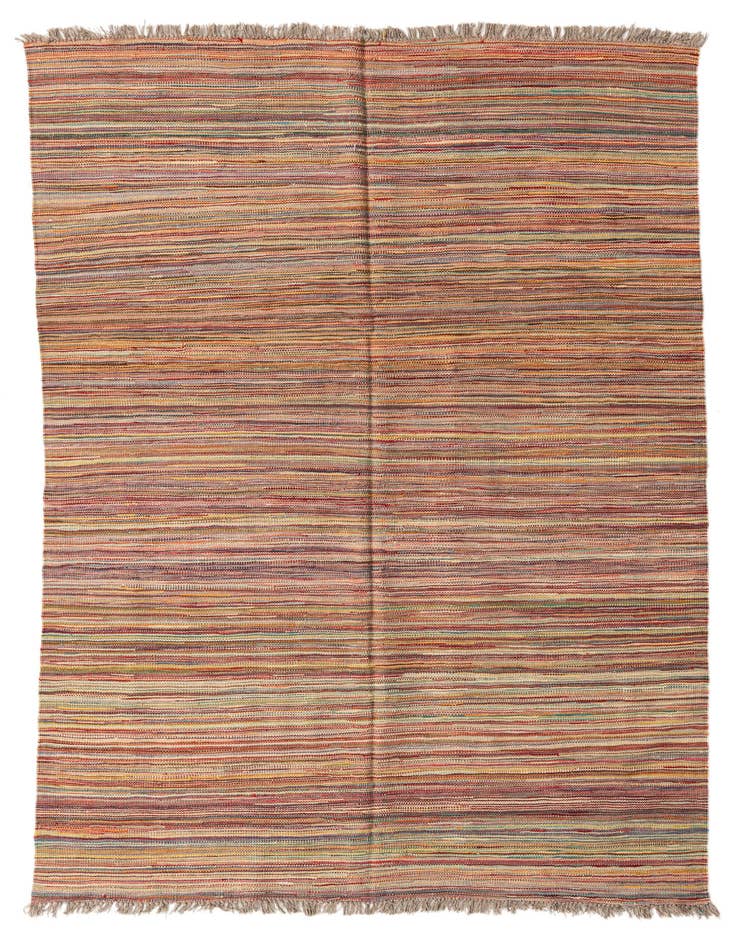 Detail image of 5' 7 x 7' 10 Hand Woven Kilim Modern Wool Rug