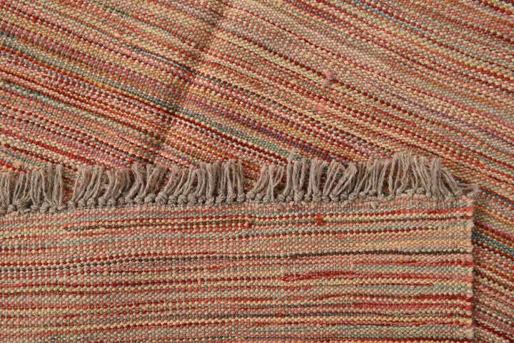 6' 1 x 7' 11 Hand Woven Kilim Modern Wool Rug