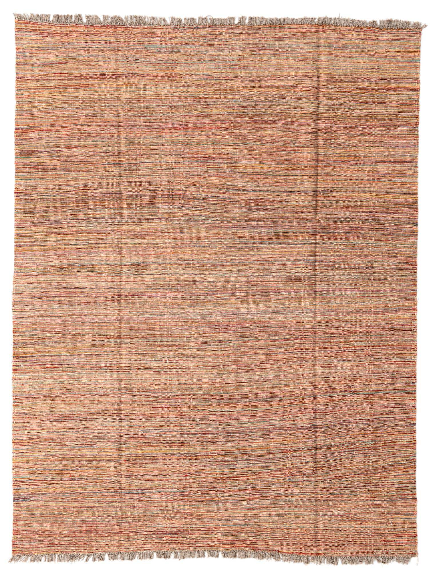 6' 1 x 7' 11 Hand Woven Kilim Modern Wool Rug