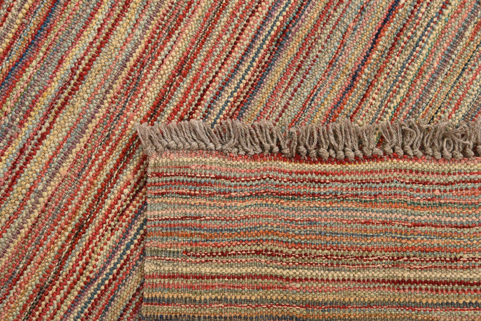 5' 8 x 7' 10 Hand Woven Kilim Modern Wool Rug