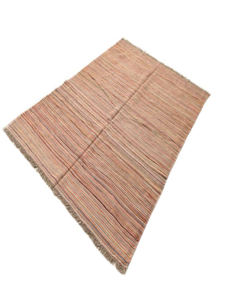 Detail image of 5' 6 x 7' 10  Hand Woven Kilim Modern Wool Rug