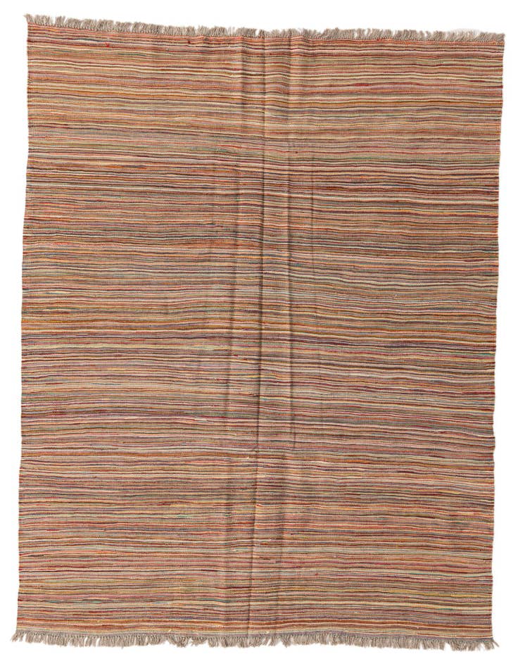 Detail image of 6' x 7' 9 Hand Woven Kilim Modern Wool Rug