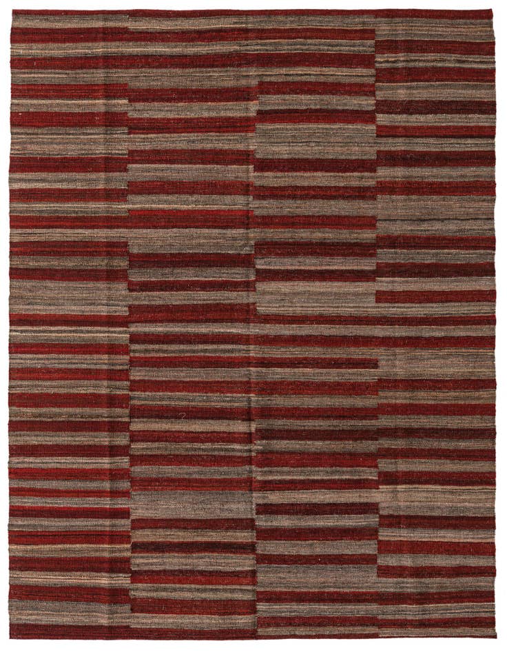 Detail image of 6' 8 x 8' Hand Woven Kilim Modern Wool Rug