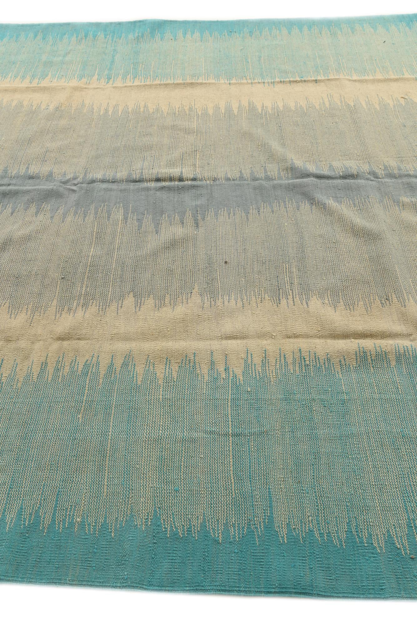 8' 1 x 9' 7 Hand Woven Kilim Modern Wool Rug