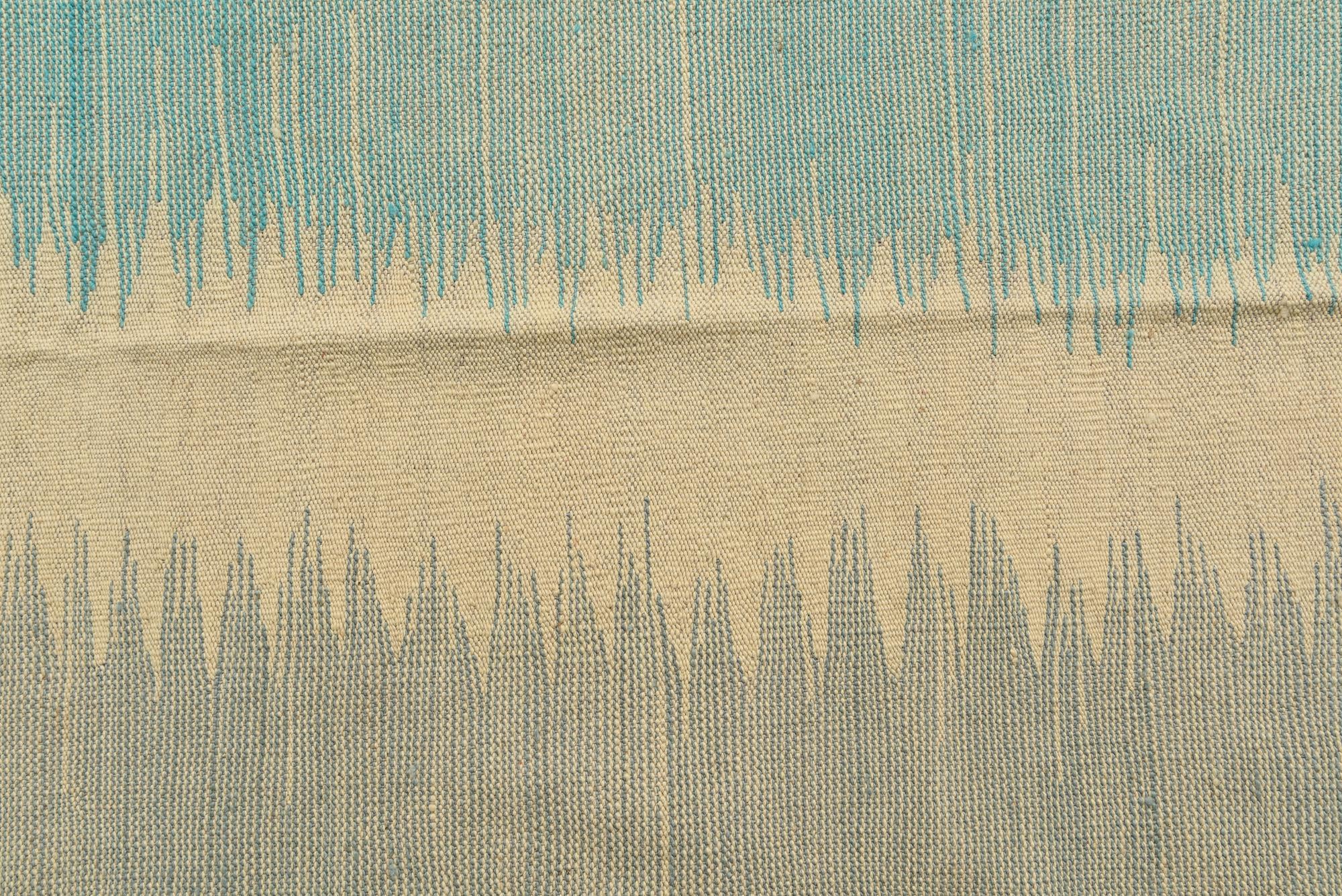 8' 1 x 9' 7 Hand Woven Kilim Modern Wool Rug