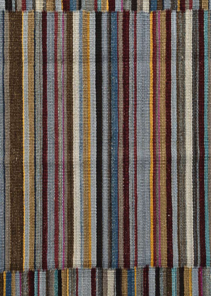 4' 9 x 6' 4 Hand Woven Kilim Modern Wool Rug
