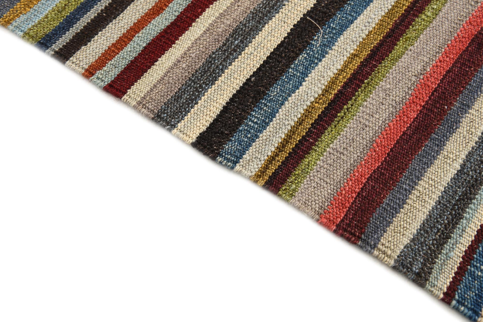 4' 7 x 6' 4 Hand Woven Kilim Modern Wool Rug