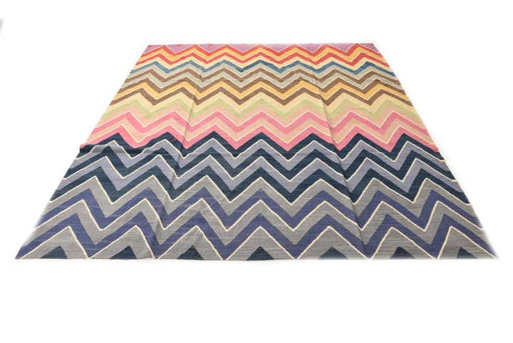 8' 8 x 9' 10 Hand Woven Kilim Modern Wool Rug