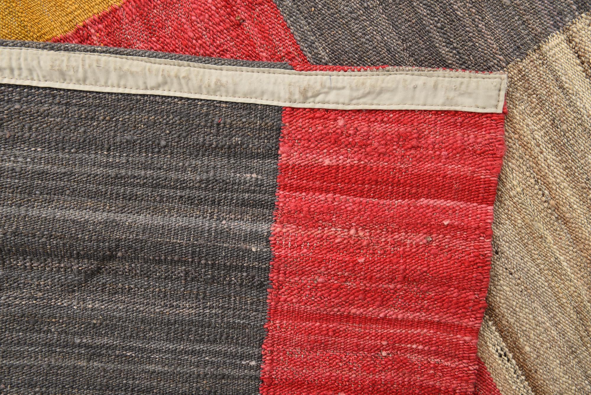 5' 8 x 8' Hand Woven Kilim Modern Wool Rug