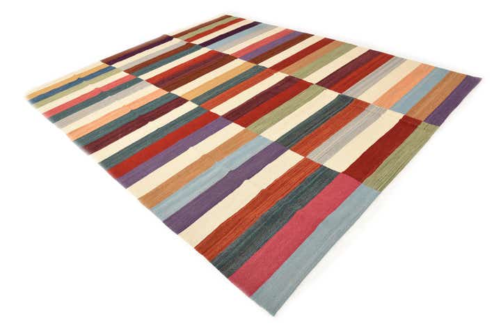 8' 3 x 10' Hand Woven Kilim Modern Wool Rug