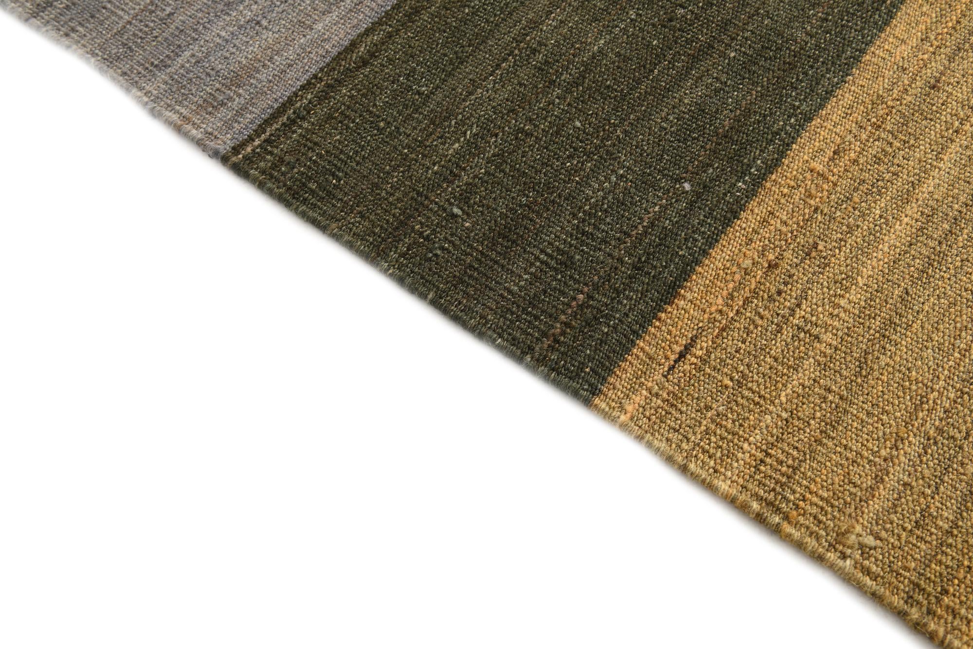 9' 10 x 13' 8 Hand Woven Kilim Modern Wool Rug
