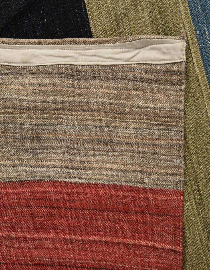 Detail image of 9' 10 x 13' 8  Hand Woven Kilim Modern Wool Rug