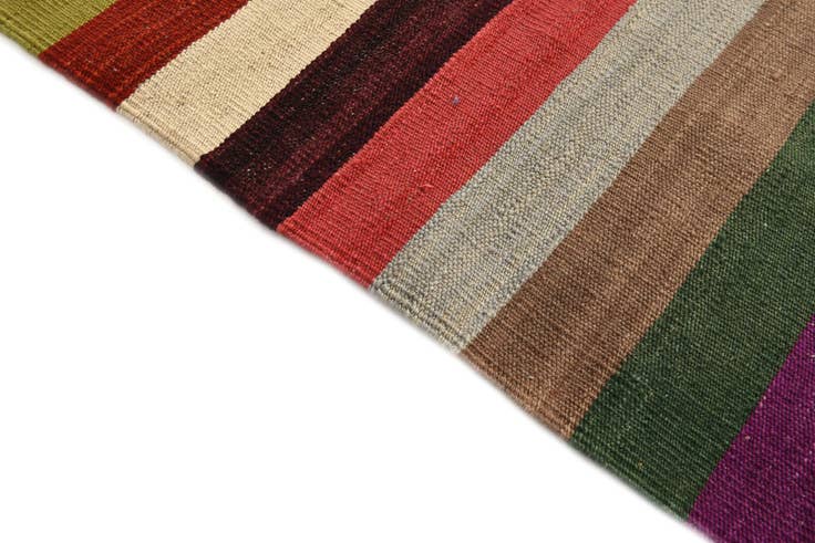 Detail image of 8' 4 x 9' 9 Hand Woven Kilim Modern Wool Rug