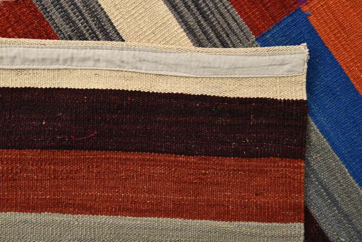 8' 4 x 9' 9 Hand Woven Kilim Modern Wool Rug