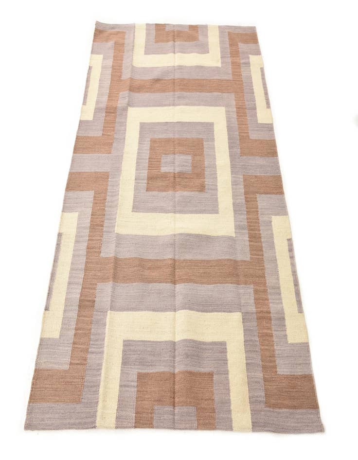 Detail image of 4' 3 x 5' 10  Hand Woven Kilim Modern Wool Rug