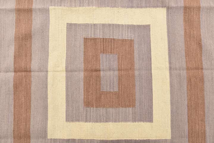 4' 3 x 5' 10 Hand Woven Kilim Modern Wool Rug