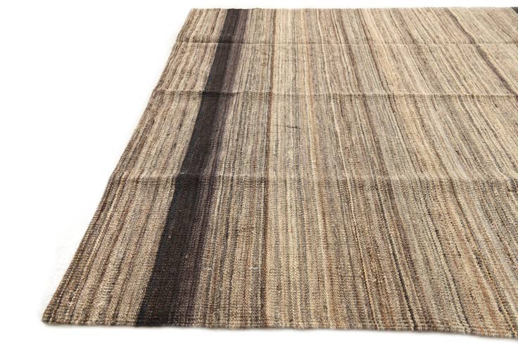 Detail image of 4' 2 x 5' 10 Hand Woven Kilim Modern Wool Rug