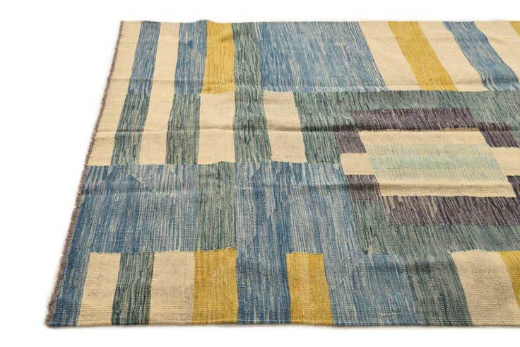 Detail image of 5' 2 x 7' Hand Woven Kilim Modern Wool Rug