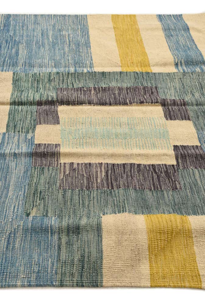 5' 2 x 7' Hand Woven Kilim Modern Wool Rug