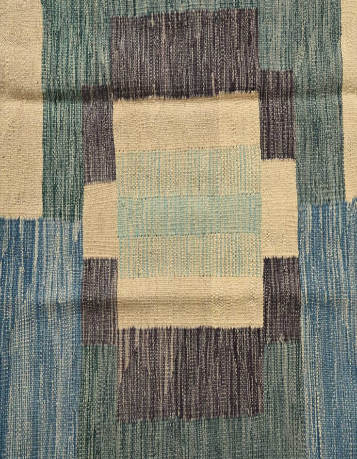 Detail image of 5' 2 x 7'  Hand Woven Kilim Modern Wool Rug