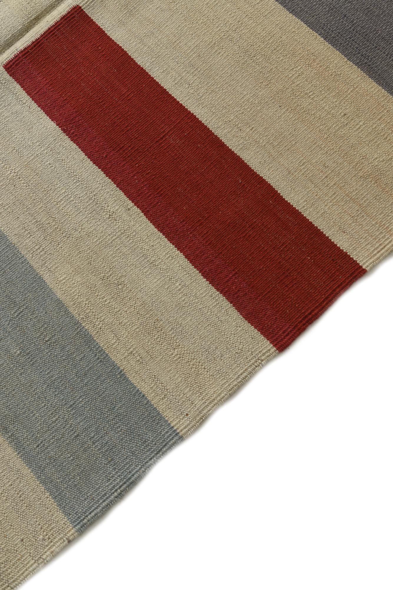 5' 9 x 7' 6 Hand Woven Kilim Modern Wool Rug
