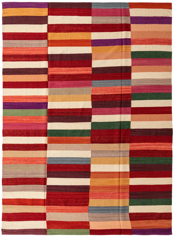 8' 5 x 11' 5 Hand Woven Kilim Modern Wool Rug