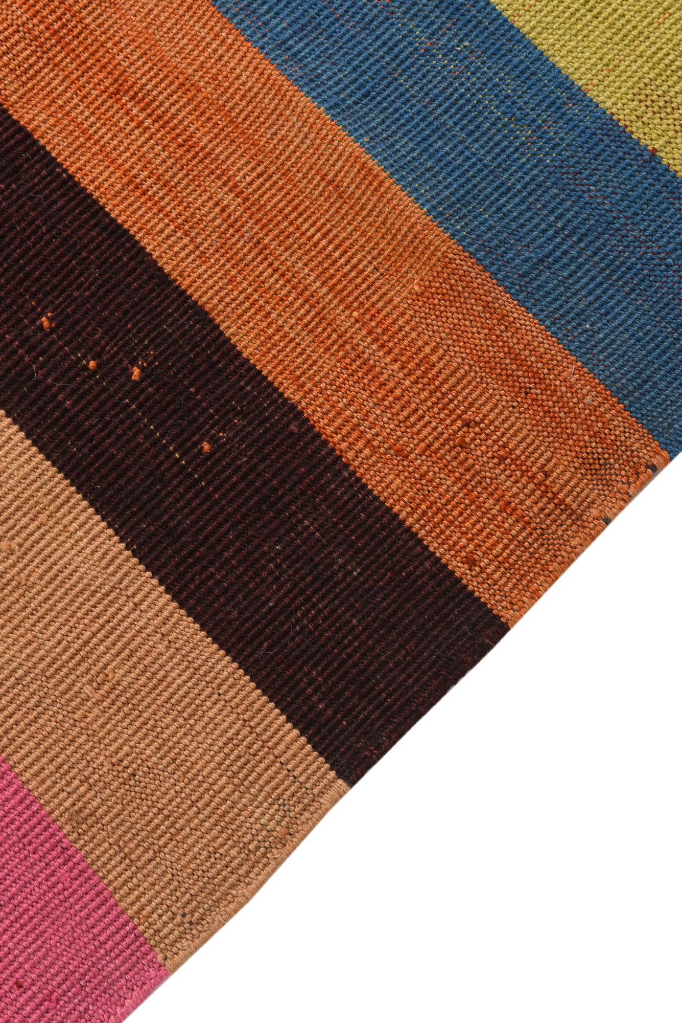 5' 8 x 8' 1 Hand Woven Kilim Modern Wool Rug