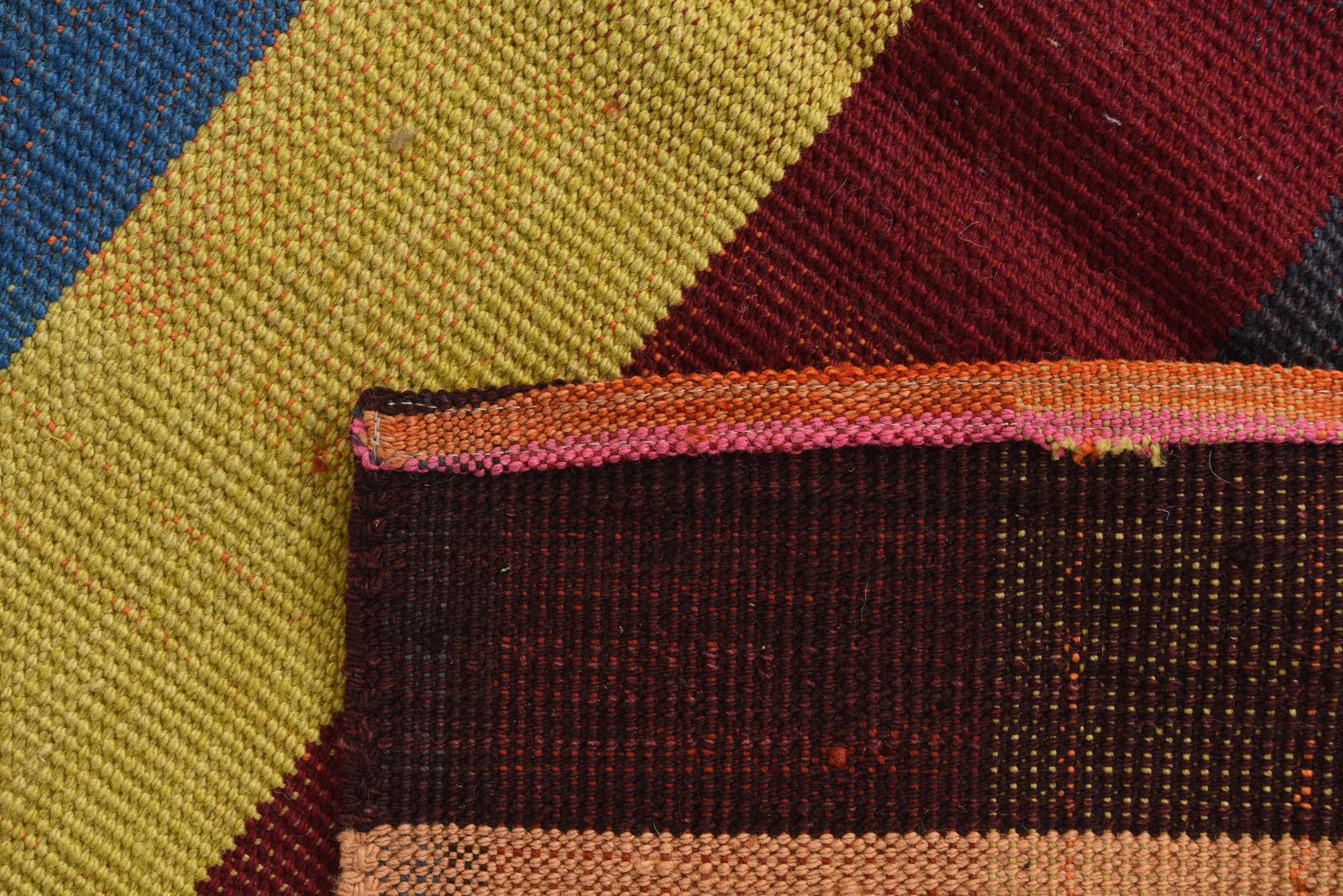 5' 8 x 8' 1 Hand Woven Kilim Modern Wool Rug
