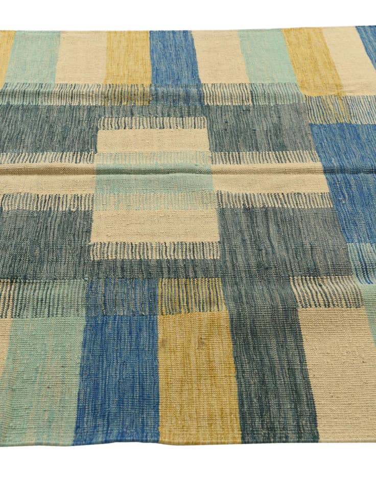 Detail image of 5' x 6' 9  Hand Woven Kilim Modern Wool Rug