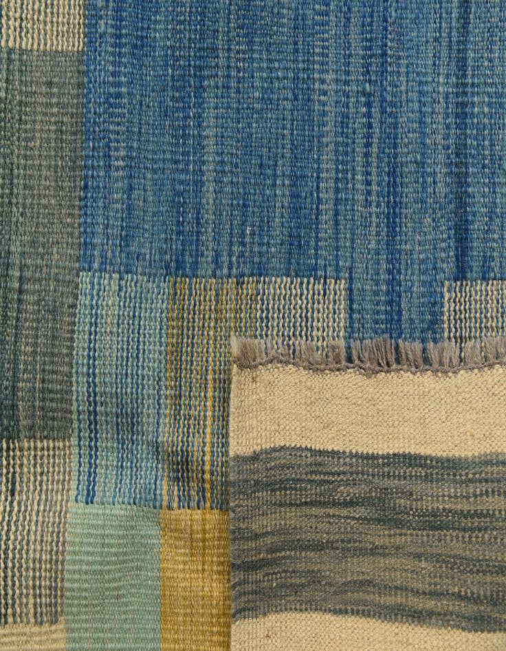 Detail image of 5' x 6' 9  Hand Woven Kilim Modern Wool Rug