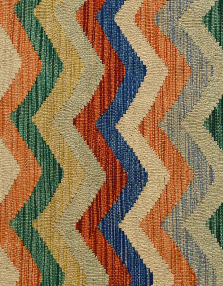 Detail image of 5' 9 x 8'  Hand Woven Kilim Modern Wool Rug