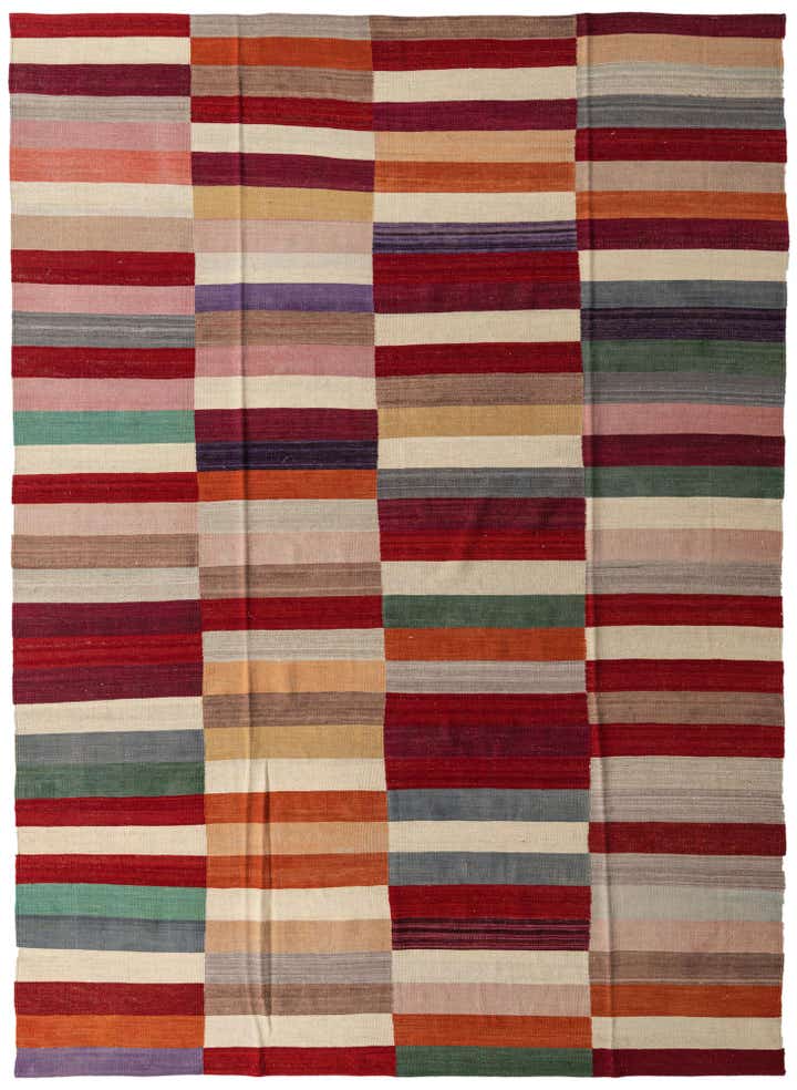8' 4 x 11' 5 Hand Woven Kilim Modern Wool Rug