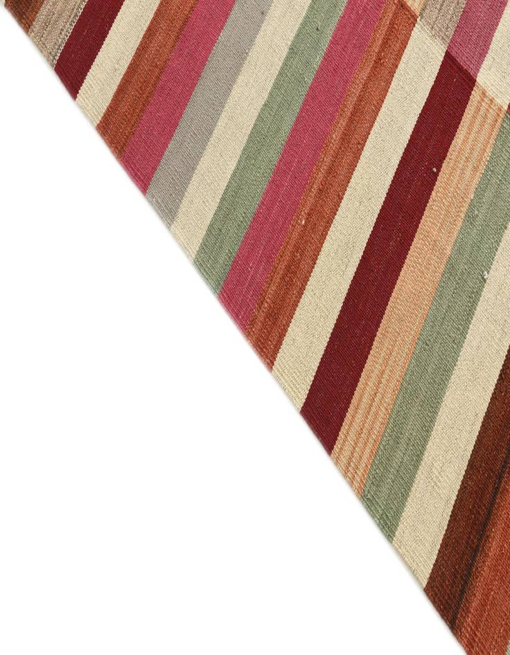Detail image of 6' 7 x 9' 7 Hand Woven Kilim Modern Wool Rug