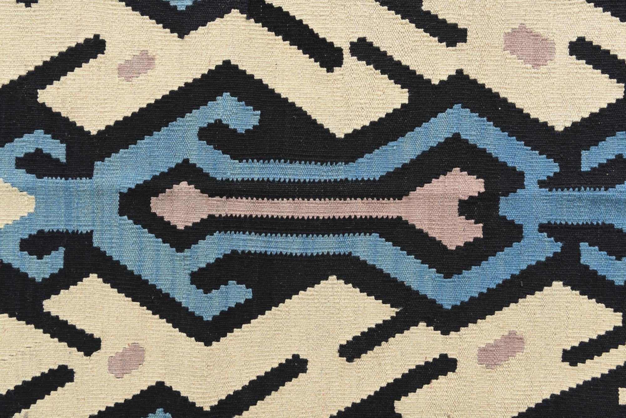 6' 2 x 8' Hand Woven Kilim Modern Wool Rug