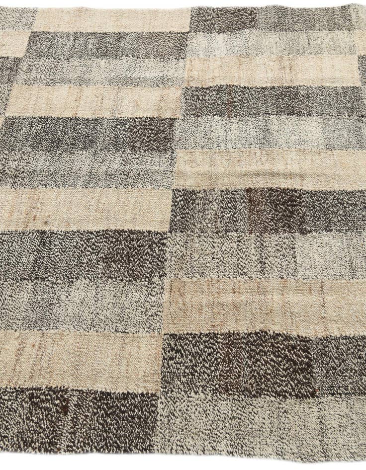 Detail image of 4' 10 x 6' 4  Hand Woven Kilim Modern Wool Rug