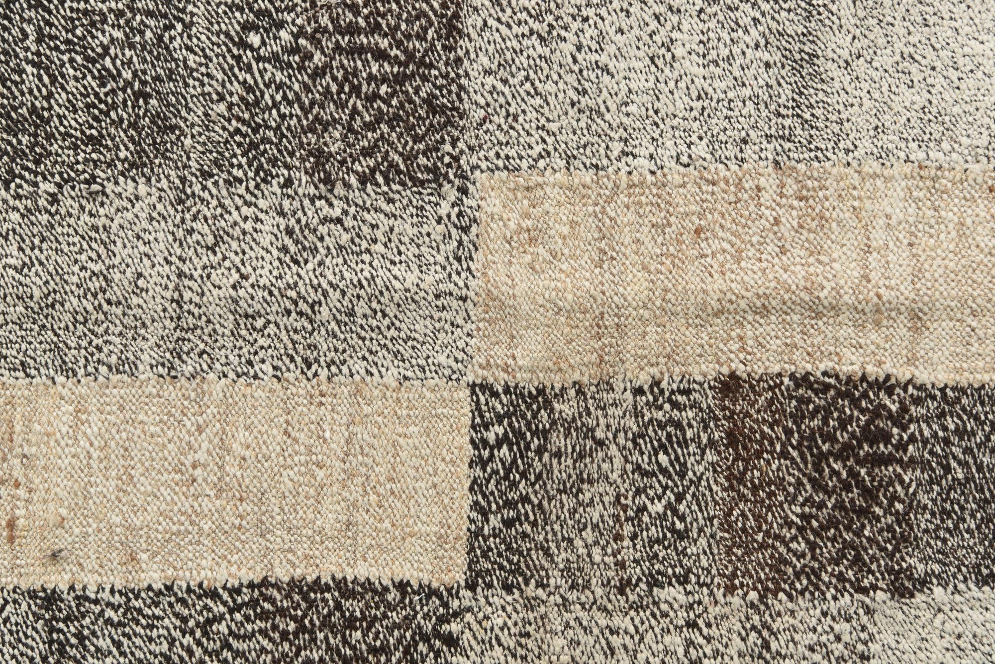 4' 10 x 6' 4 Hand Woven Kilim Modern Wool Rug