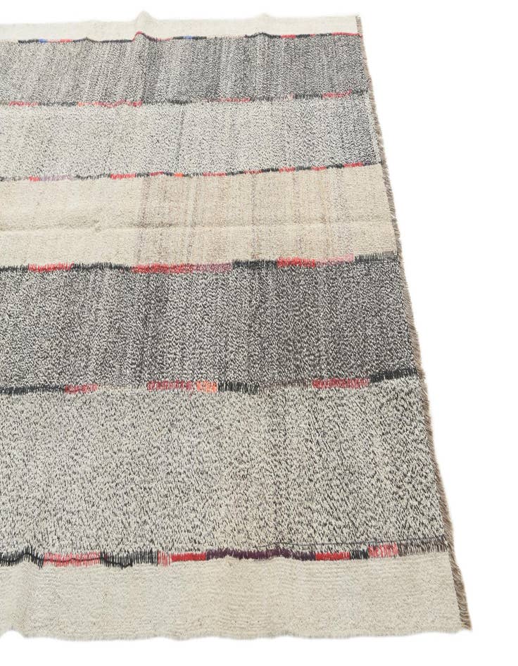 Detail image of 6' x 7' 9  Hand Woven Kilim Modern Wool Rug