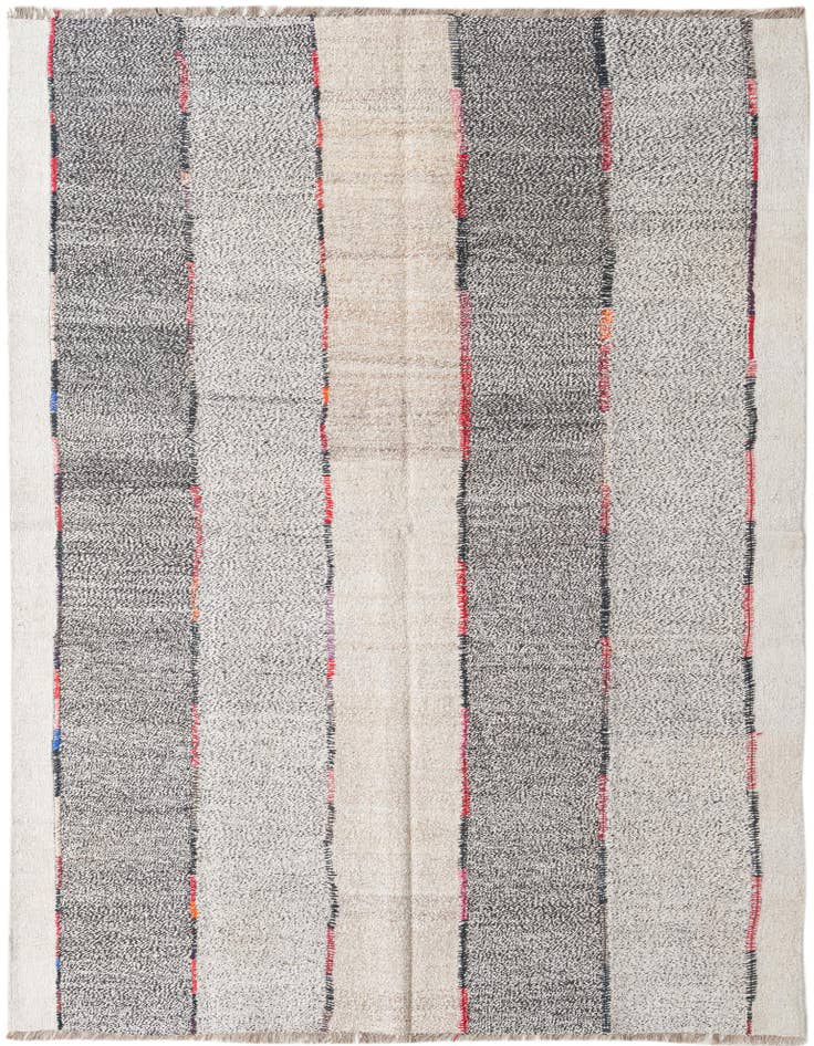 Detail image of 6' x 7' 9 Hand Woven Kilim Modern Wool Rug