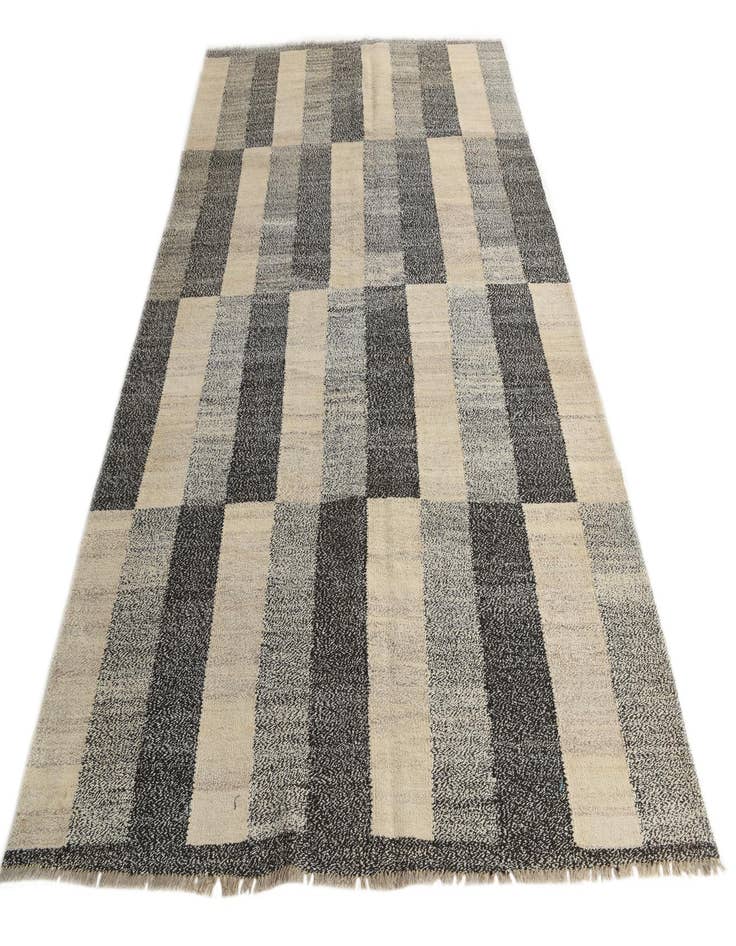 Detail image of 6' 8 x 9' 10  Hand Woven Kilim Modern Wool Rug