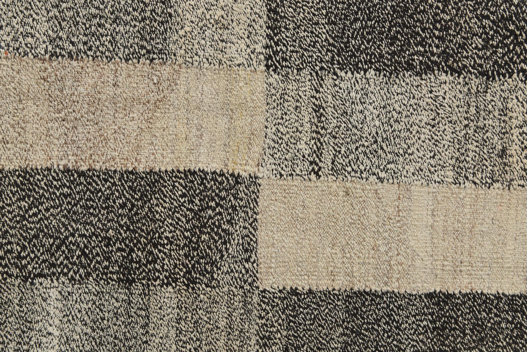 6' 8 x 9' 10 Hand Woven Kilim Modern Wool Rug
