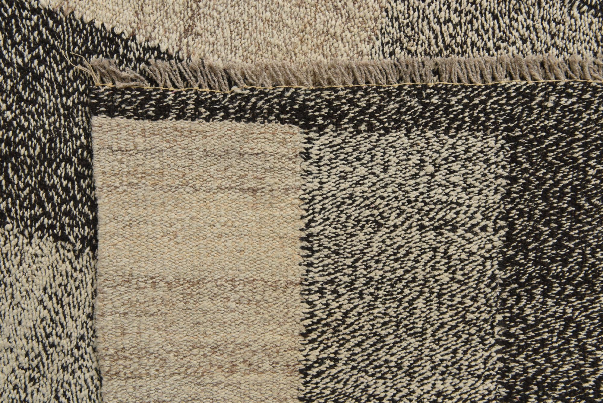 6' 8 x 9' 10 Hand Woven Kilim Modern Wool Rug