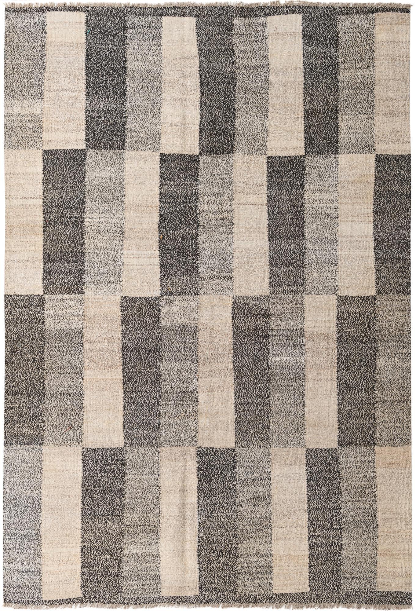 6' 8 x 9' 10 Hand Woven Kilim Modern Wool Rug