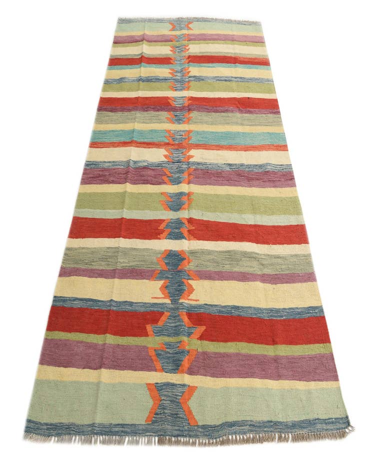 Detail image of 5' 5 x 8' 2  Hand Woven Kilim Modern Wool Rug